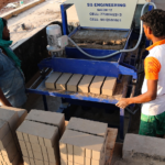 Attached 6 cavity fly ash brick machine & Interlock Brick Machine With Laddar Feedar - sb engineering salem