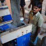 Attached 6 cavity fly ash brick machine & Interlock Brick Machine With Laddar Feedar - sb engineering salem