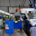 Attached 6 cavity fly ash brick machine & Interlock Brick Machine With Laddar Feedar - sb engineering salem