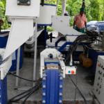 Attached 6 cavity fly ash brick machine & Interlock Brick Machine With Laddar Feedar - sb engineering salem
