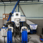 Attached 6 cavity fly ash brick machine & Interlock Brick Machine With Laddar Feedar - sb engineering salem
