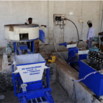 Attached 4 Cavity Fly Ash Brick Machine & Interlock Brick Machine With Screw Convayor – SB Engineering Salem