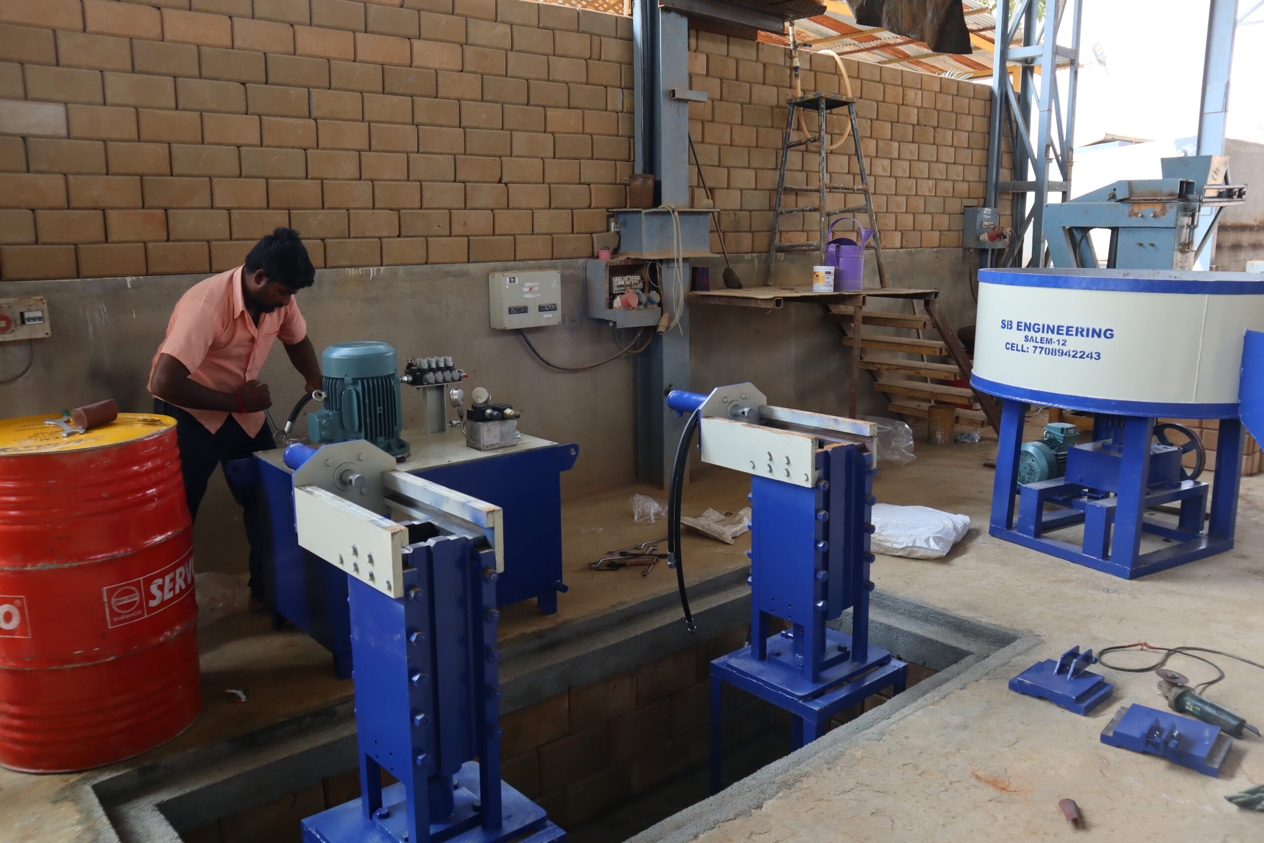 Interlock Brick Machine Manufacturer in Salem - SB Engineering