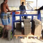 Attached 4 Cavity Fly Ash Brick Machine & Interlock Brick Machine With Screw Convayor – SB Engineering Salem