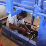 Attached 4 Cavity Fly Ash Brick Machine & Interlock Brick Machine With Screw Convayor – SB Engineering Salem
