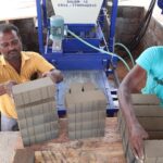 Automatic 4 Cavity Fly Ash Brick Machine With belt Conveyor Manufacturer in Salem - SB Engineering